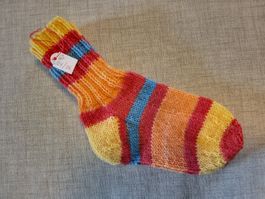 Gestrickte Socken/Wollsocken für Kinder Gr. 24/25