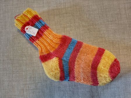 Gestrickte Socken/Wollsocken für Kinder Gr. 24/25