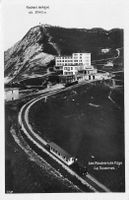 Les rochers de naye le sommet Spielzeugeisenbahn