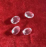 4 STÜCK Funkelnde GLAS-kristall-Steine