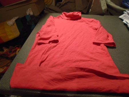 Rollkragenpullover / T-Shirt ca. Grösse S, pink