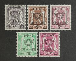 Belgien 1949, Ovpt. Satz ungestempelt