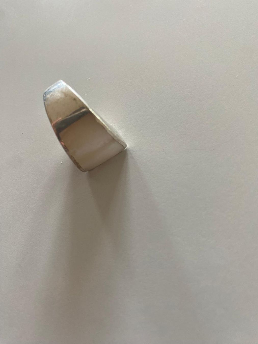 Anelli: 925-Sterling Silberring mit Perlmutt (1/2) – Usato da Lüchingen venduto da LIDB 2