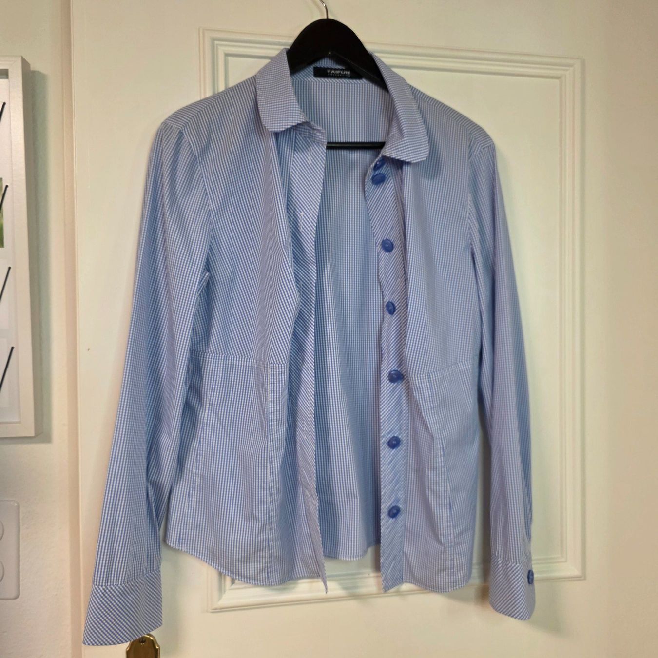 Taifun Camicette: Taifun Bluse, kariert, Gr. 38/40, Top – Usato da Wald ZH venduto da CapLux 5