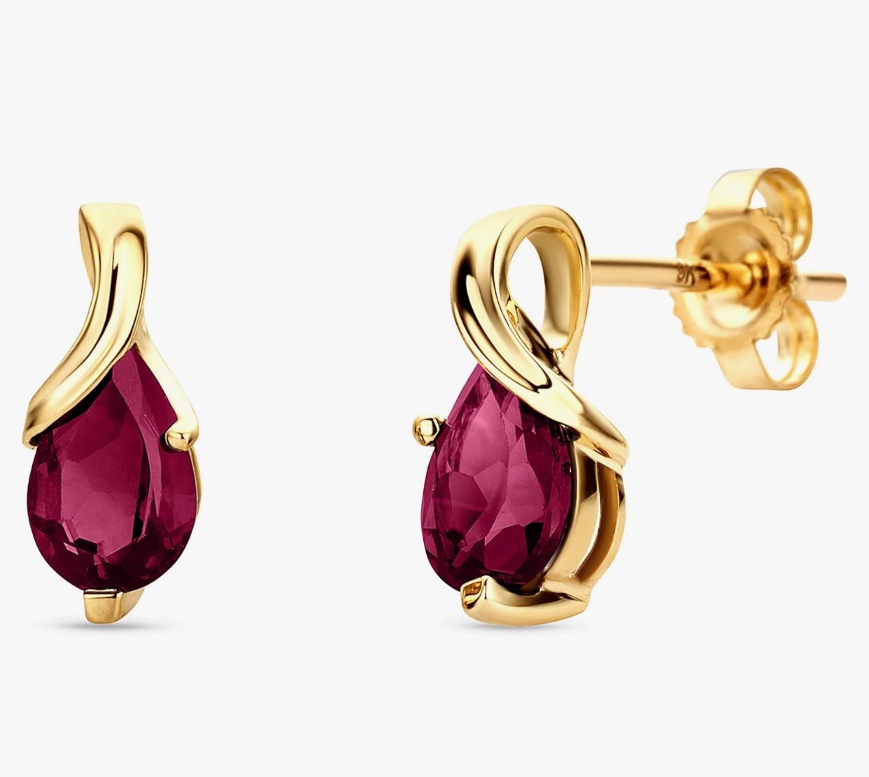 Orecchini pendenti & Orecchini a lobo: Ohrring 14karat Gold ruby – Nuovo e nell'imballaggio originale da Hemmental venduto da BlingBling1