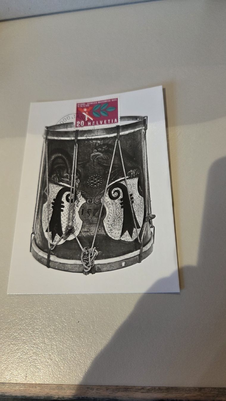 Alle Briefmarken: 1966 Maximumkarte 50 Jahre Mustermesse – Gebraucht aus Arni AG von Moth68