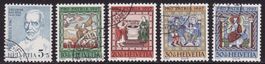 Pro Patria SBK-Nr. 133-137 (Th. Kocher, Deckengemälde 1967)