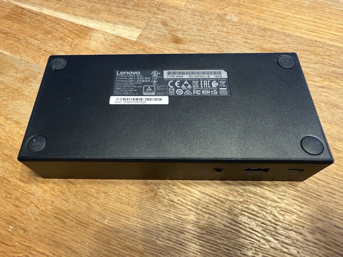 Lenovo Dockingstation: Lenovo ThinkPad USB-C Dockingstation – Gebraucht aus Goldach von Messerguru 1