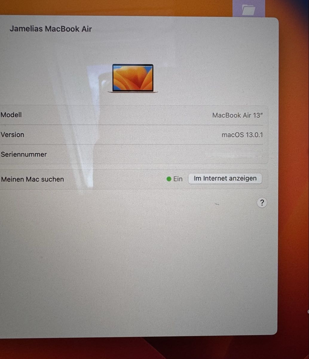 Apple Notebooks: Mac Book Air 2020 128 GB 13‘‘ – Gebraucht aus Sissach von jameliagr 5