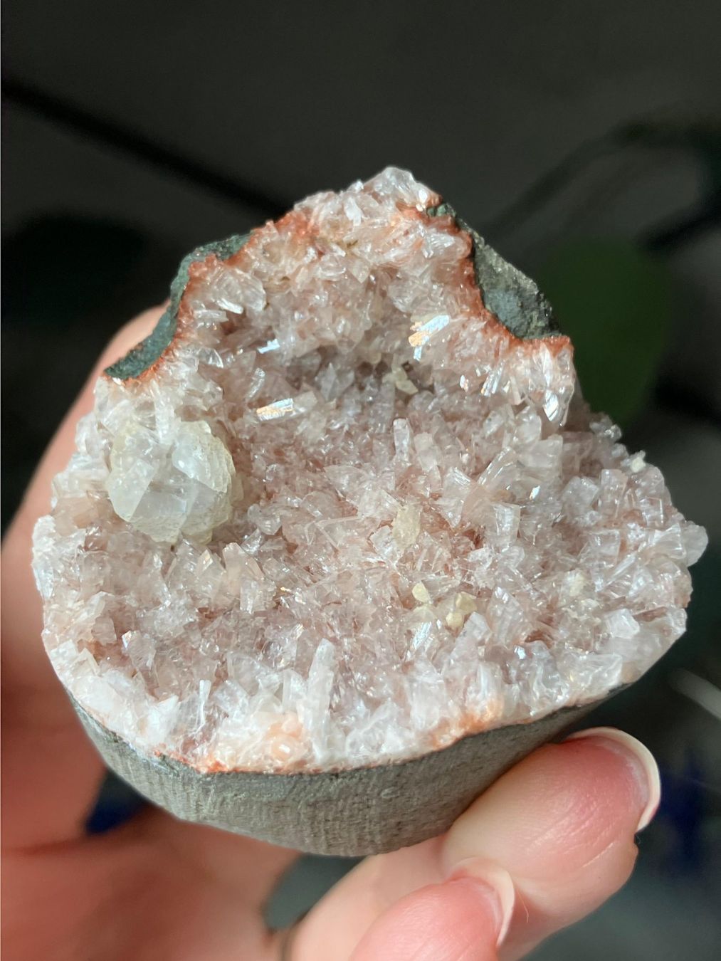 Pietre preziose: Pink Heulandit-Geode – Nuovo e nell'imballaggio originale da Neuheim venduto da m.hald 5