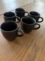 Maisons du Monde Espressotassen – 5er Set – Schwarz matt