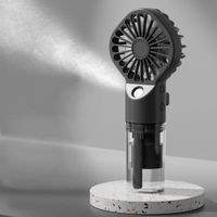 Mini Sprühventilator USB 4 Stufen Luftbefeuchter - Schwarz