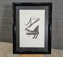 Christoph Gloor Jazz Piano Zeichnung Signiert Limmitiert