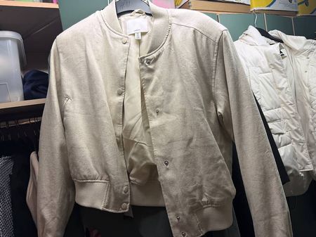H&M LINEN BLEND BOMBERJACKE
