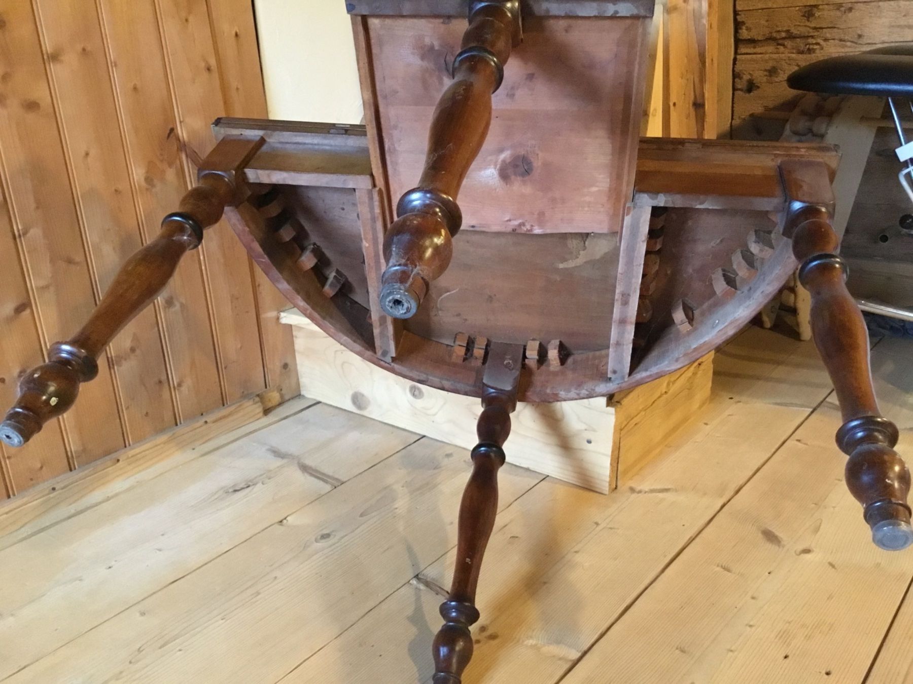 Tables: Table / console demi-lune ancienne du XIXe siècle – D'occasion à Le Sépey par xdu_67z8 6