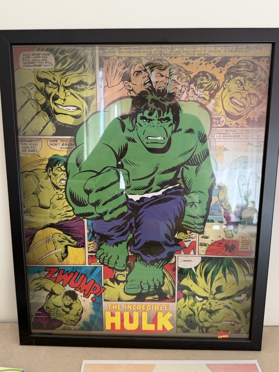 Poster & Bilder: 4 Stk Marvel Comic Poster retro gerahmt – Gebraucht aus Gerlafingen von anj_c7vb
