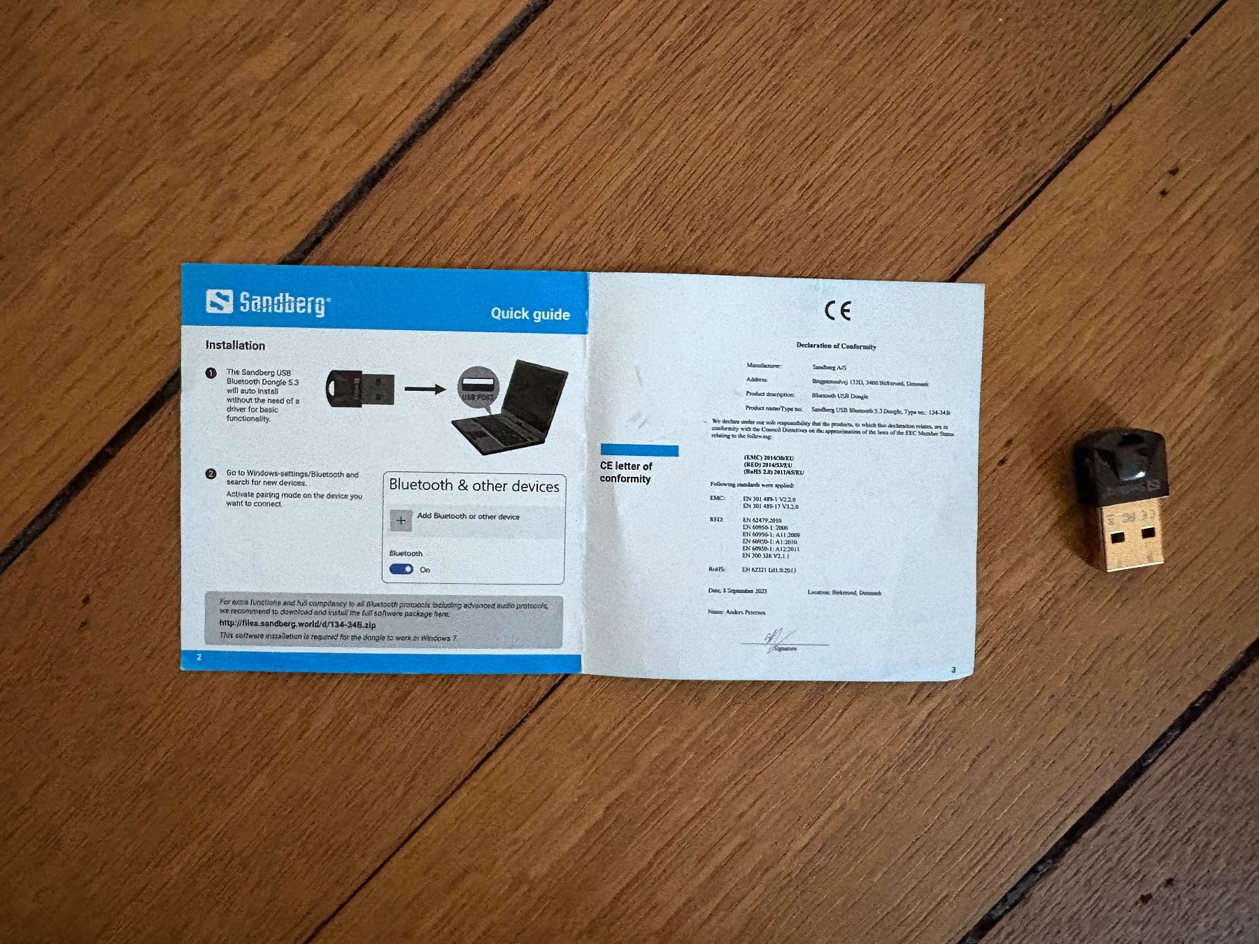 Unità & Adattatore: Sandberg Bluetooth 5.3 Dongle – Usato da Zürich venduto da triangular 3