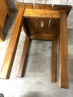 Hocker: ScHÖnEr  sTaBilER MaSSiVhOLz  HoCKeR – Gebraucht aus Winkel von zeho 4