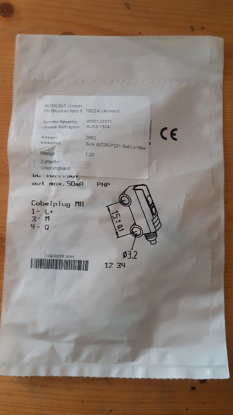 Componenti elettronici: SICK WT2S-P231 Reflektions-Lichttaster - NEU & Original! – Nuovo e nell'imballaggio originale da Oey venduto da Parkplatzbrocki 2