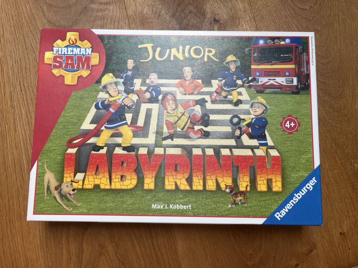 Ravensburger Giochi: Feuerwehrmann Sam Junior Labyrinth Brettspiel Ravensburger  – Usato da Wagen venduto da barch80