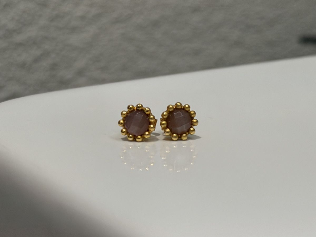 Orecchini pendenti & Orecchini a lobo: Ohrstecker gold violett – Nuovo (secondo la descrizione) da Langwiesen venduto da TinaB93