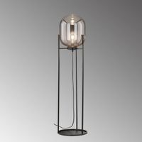 Stehleuchte, Glasschirm, 110 cm Höhe