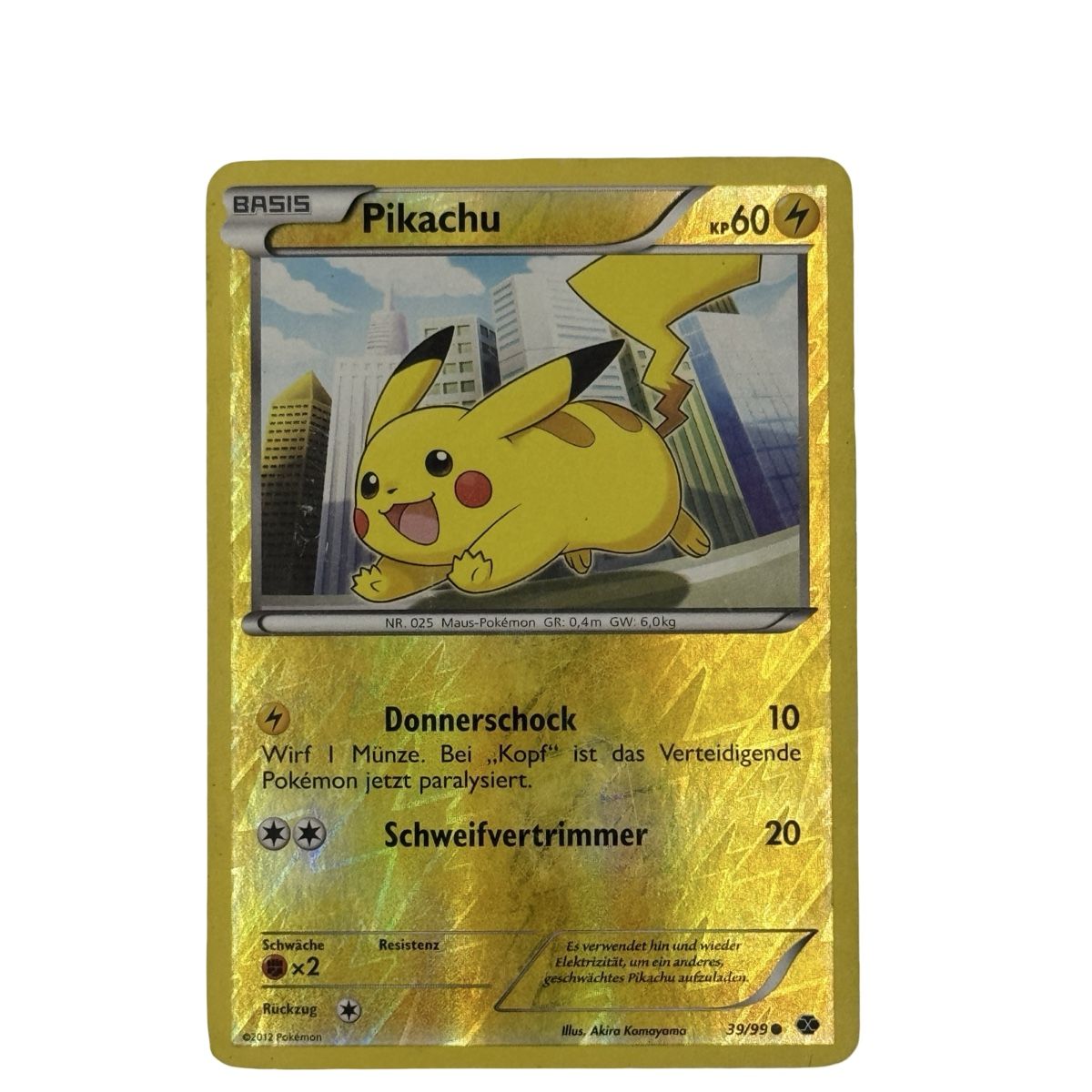 Pokémon Sammelbilder & Trading cards: Pokémon  Pikachu Basis 39/99 – Gebraucht aus Basel von Melee