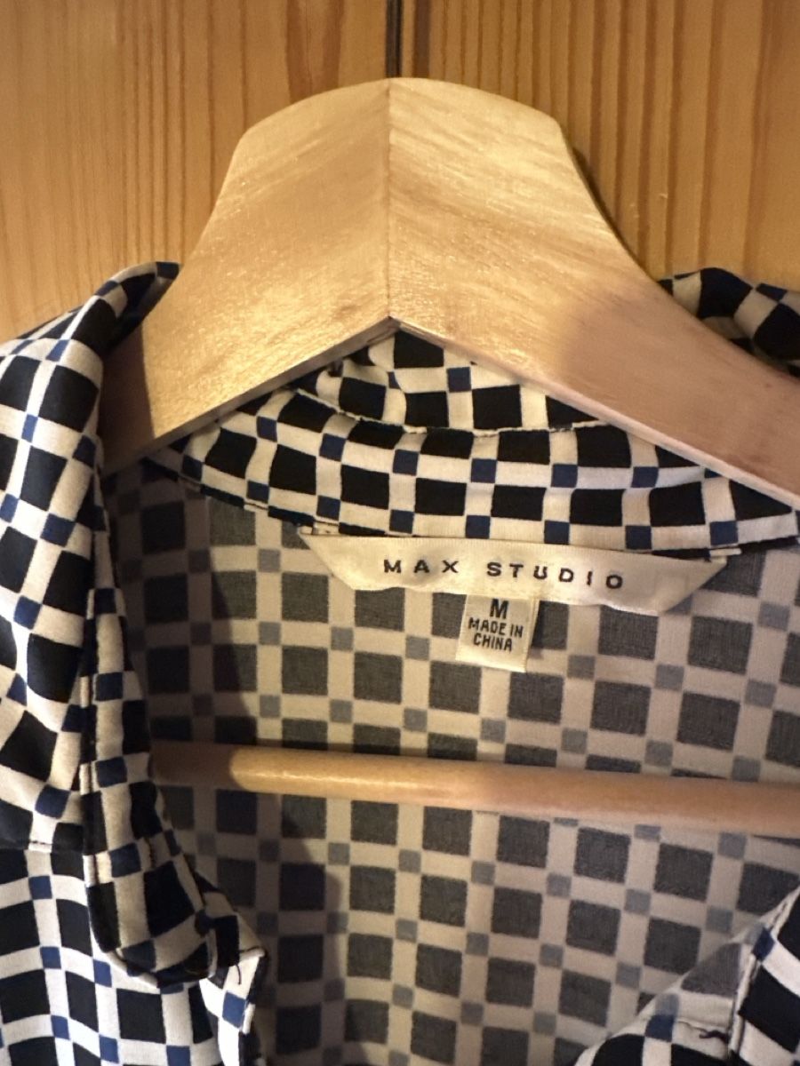 Kleider: Max Studio Kleid, Grösse M, schwarz-weiss gemustert Top – Gebraucht aus Donat von troja007 1