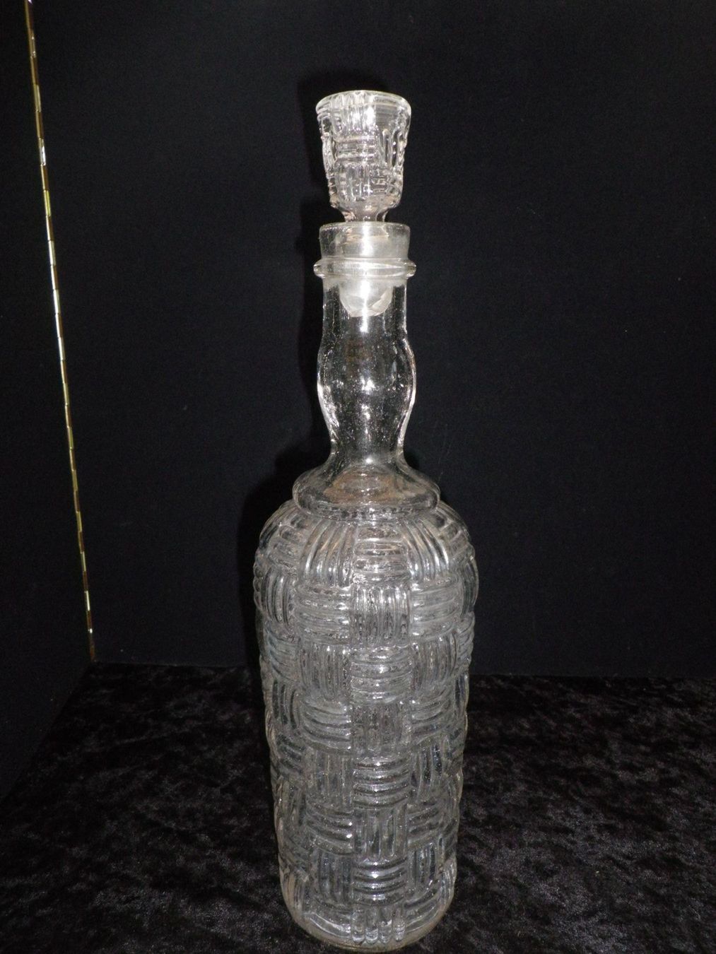 Bottiglie: Antike Press-Glas Flasche mit Stöpsel – Usato da Reinach BL venduto da Annodomini 2