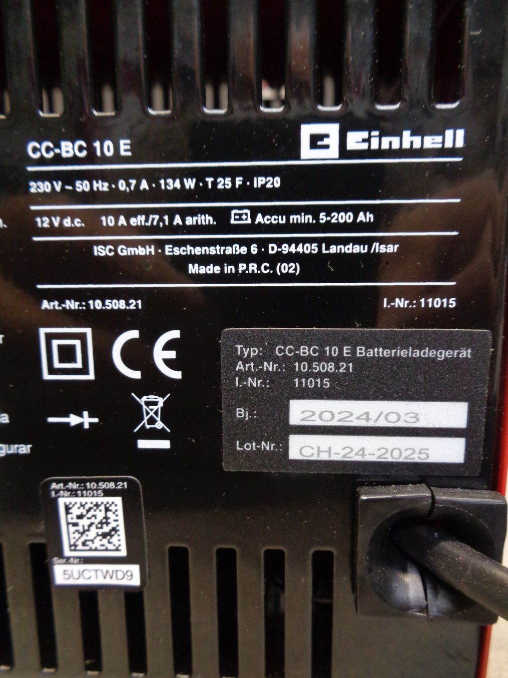 Einhell Caricabatterie: Batterie-Ladegerät-12Volt – Usato da Aarwangen venduto da SEC500 4