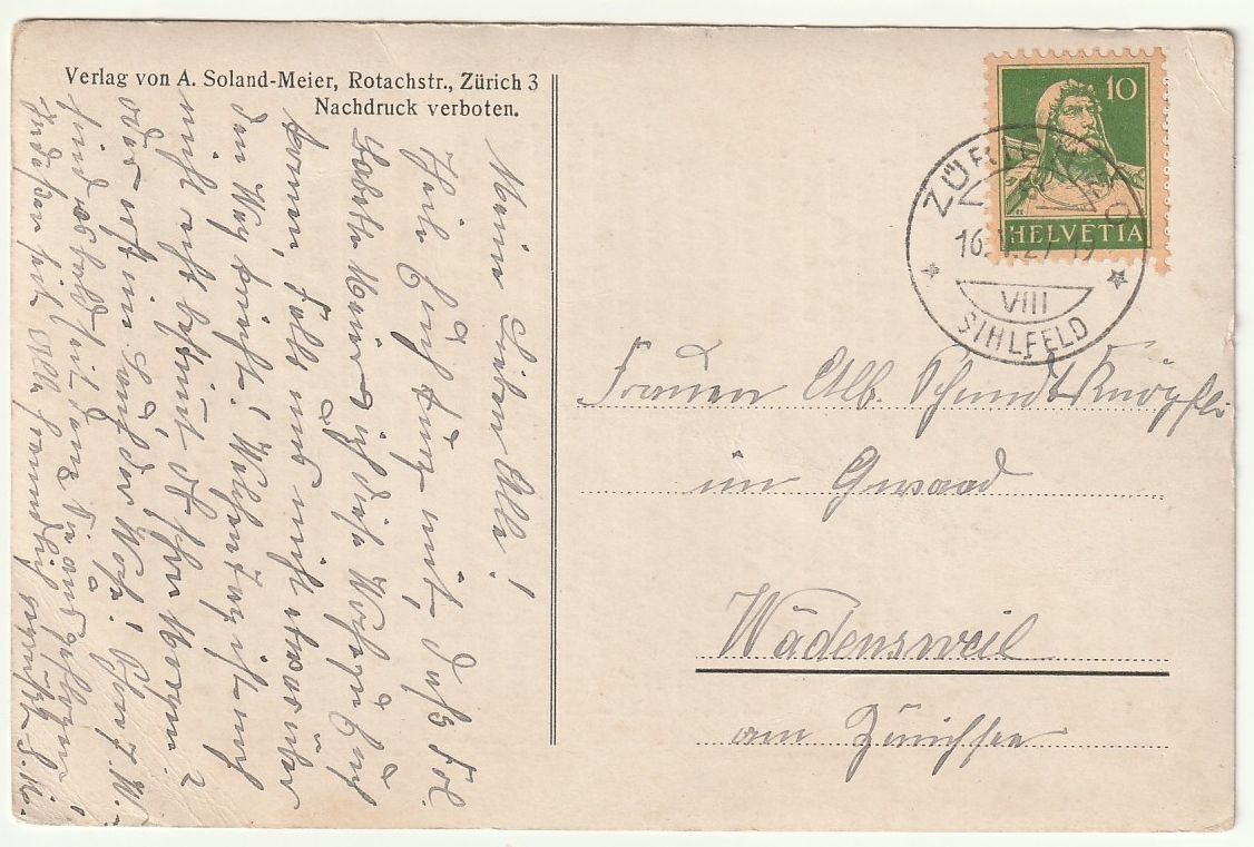 Ansichtskarten: AK Grenzbesetzung 1914/15, Generalstabschef Sprecher – Gebraucht aus Fislisbach von Zigzag12 1