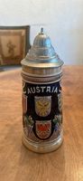 KING Steinzeug Bierkrug Austria mit Zinndeckel