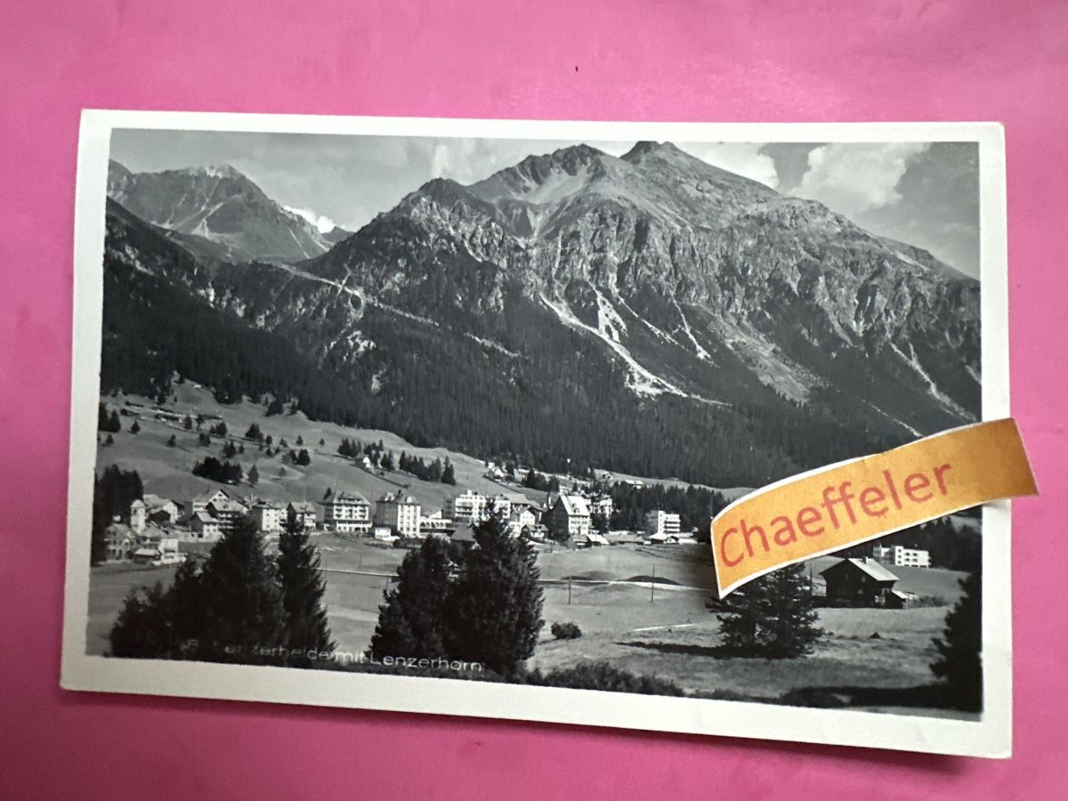 Cartoline postali: Lenzerheide mit Lenzerhorn – Usato da Zürich venduto da Chaeffeler