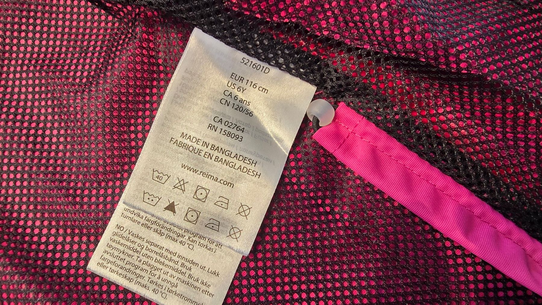 Reima Giacche: Reima Tec outdoor Jacke 116 – Usato da luzern venduto da hcaro 1