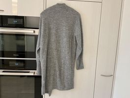 Grauer Strickmantel / Cardigan Gr.XS