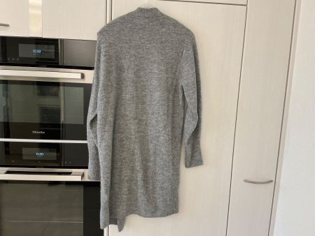 Grauer Strickmantel / Cardigan Gr.XS