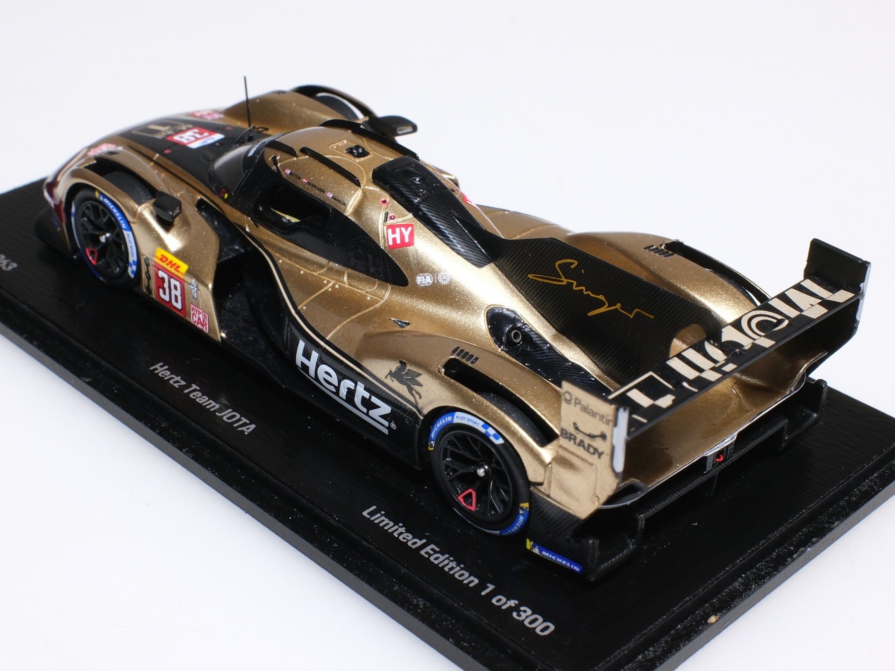 Porsche Modellautos: PORSCHE 963, Hertz Team JOTA, J.Button/O.Rasmussen/P.Hanson – Gebraucht aus Lobsigen von Markus_Haenggi_Bern 2