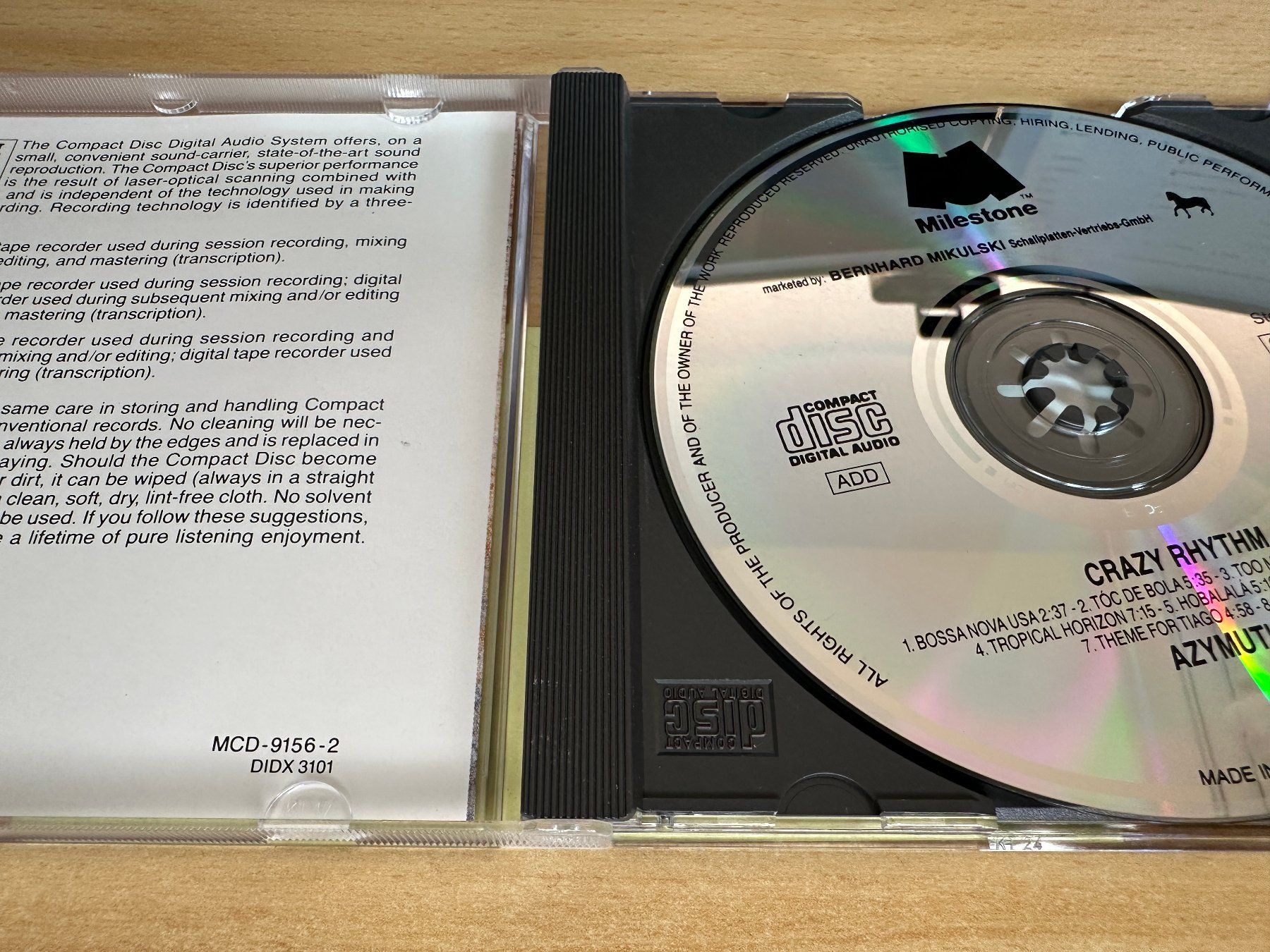 CD: Azymuth – Crazy Rhythm – Usato da Rikon im Tösstal venduto da Alpenmutz 2