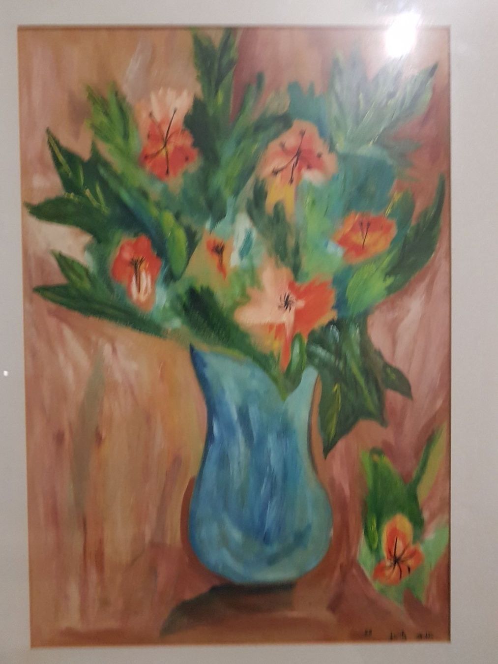 Gemälde: Wunderschönes Blumenstillleben Aquarell (1966) – Gebraucht aus Glattbrugg von casabelavista 3