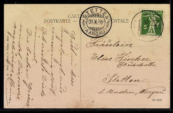 Cartoline postali: Aristau, Althäusern, Handlung von J. Kl – Usato da Berlin venduto da bartko-reher 1