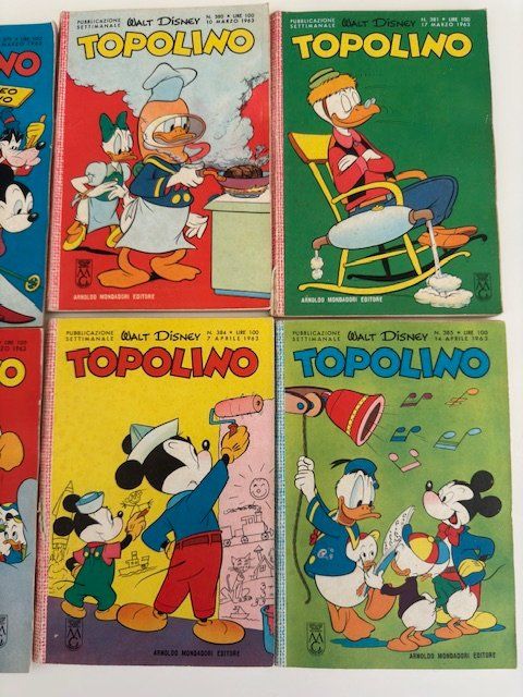Fumetti: 10  TOPOLINI ANNI 1963 BUONI E RARI – Usato da Davesco-Soragno venduto da kappas 3
