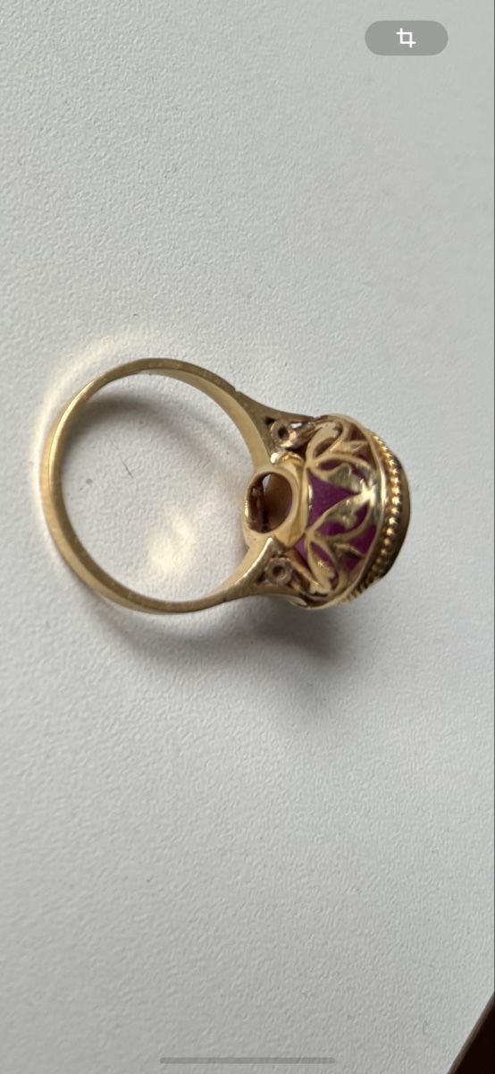 Anelli: Gold Ring mit Rubin  – Usato da Wädenswil venduto da vandalos 1