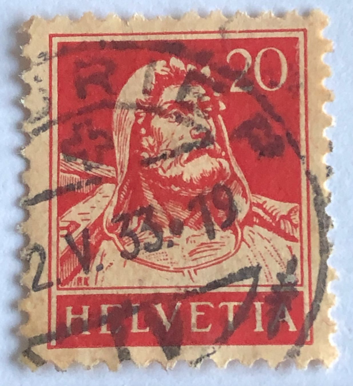 Tutti i francobolli: Tellbrustbild Nr.174 gestempel    – Usato da Aarau venduto da Billa007