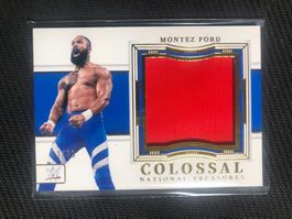 Panini National Treasures WWE Montez Ford colossal Patch /99