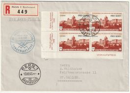 SF43.1b R-Brief mit Viererblock Pro Aero 1943