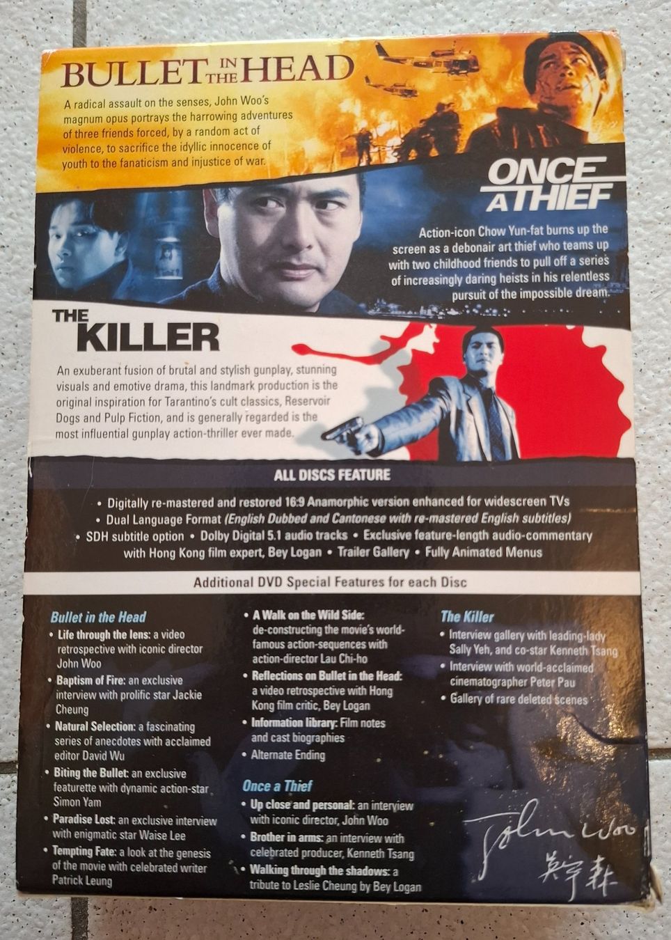 Tutti i DVDs: John Woo Collection UK Import – Usato da Riehen venduto da DVD-Palace 1
