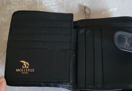 Möllerus Portemonnaie Vintage Schwarz Leder Top Zustand