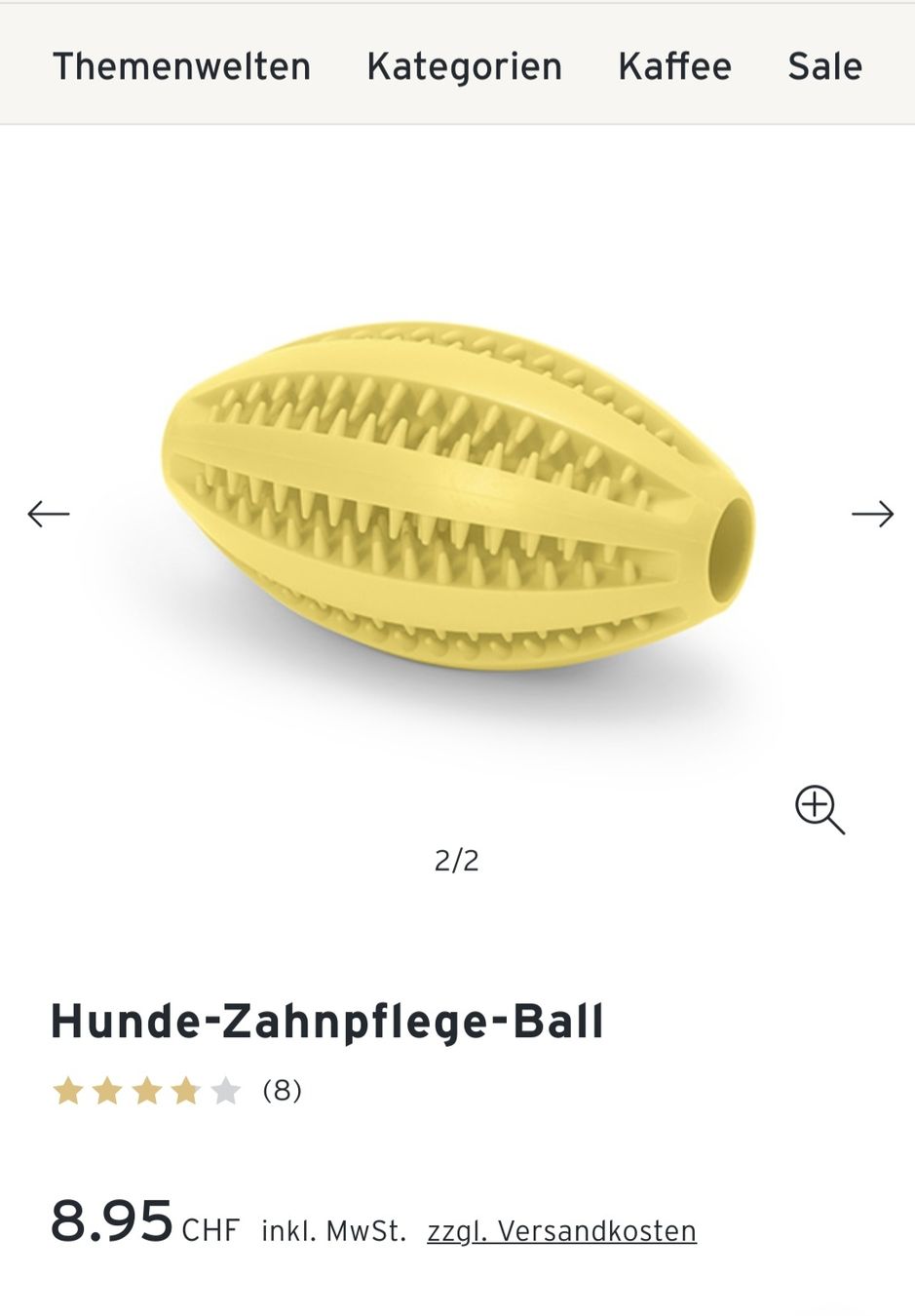 Giocattoli: Hunde Snackball - Zahnpflege – Usato da Rickenbach b. Wil venduto da Kth_v8 3