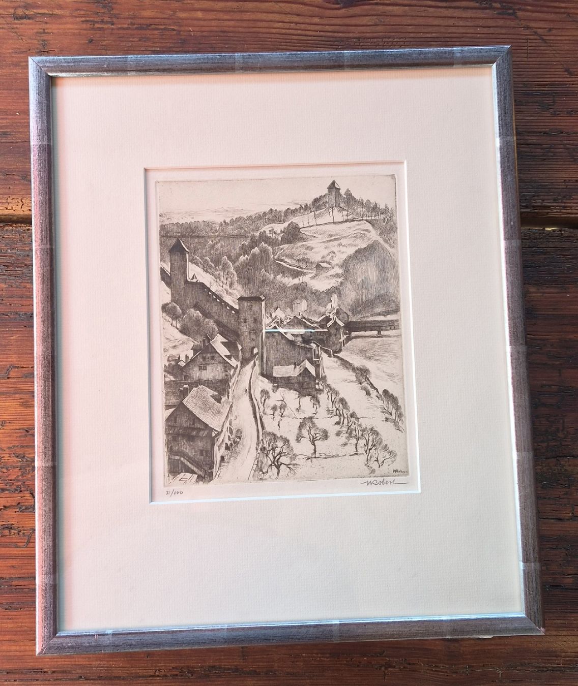 Gemälde: Gravure ancienne de Henri Robert  , 31/100 – Gebraucht aus Farvagny-le-Grand von CollectibleWatches