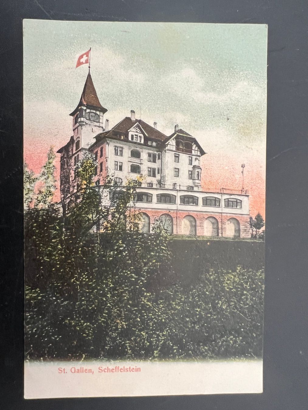 Cartoline postali: AK  1908 St. Gallen Scheffelstein Litho    (G1308) – Usato da Hinwil venduto da Sidi4